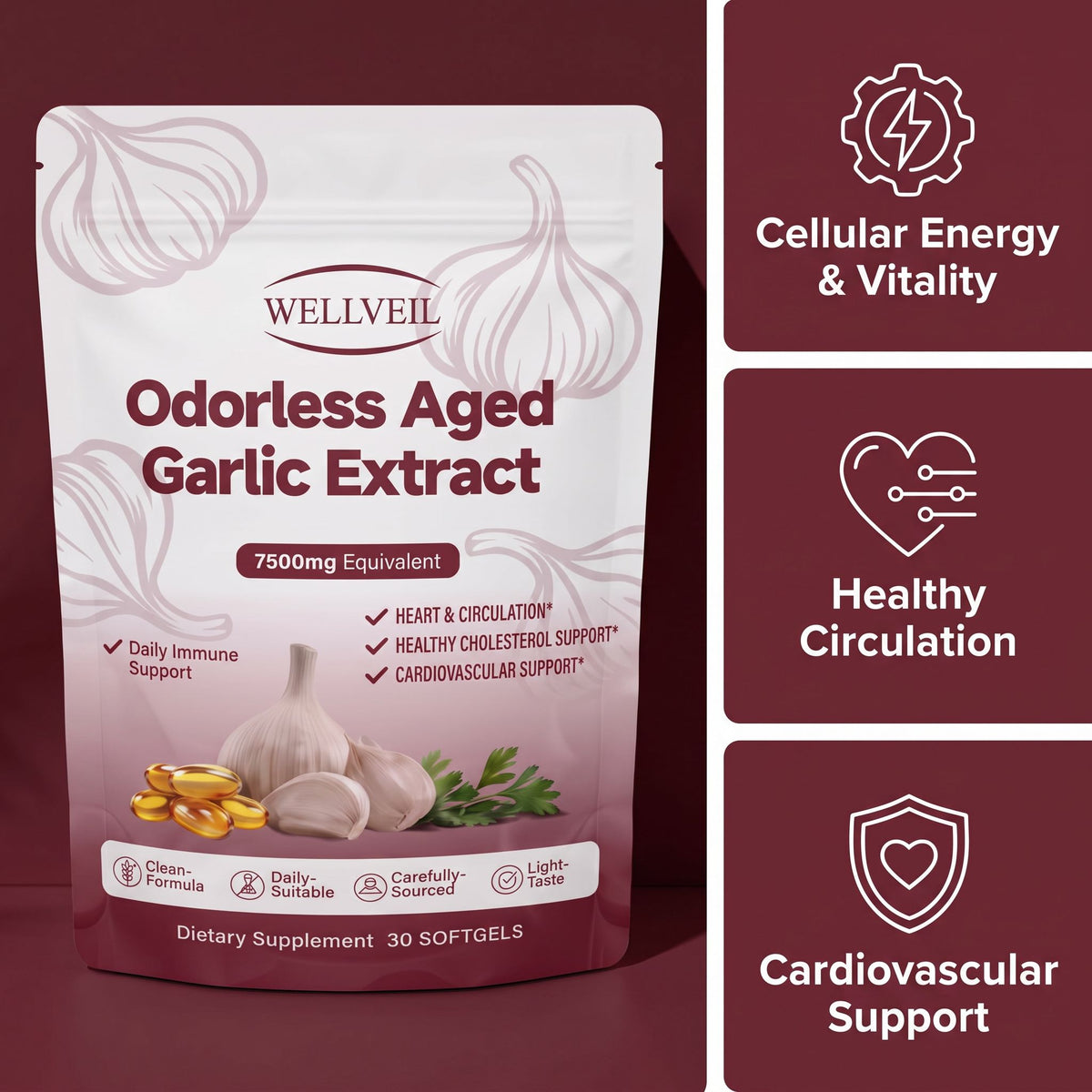 Aged Odorless Garlic